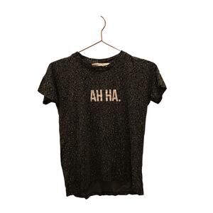 Zara Trf ah ha leopard short sleeve t shirt size small